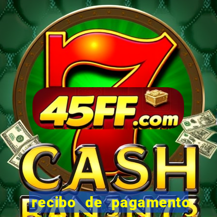 recibo de pagamento em word